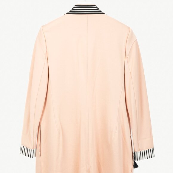 Marie Saint Pierre Peach Double-Jersey Stripe-Trim Blazer - Picture 2 of 8
